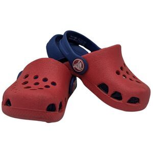 Crocs Electro Red and Blue Clogs Size Toddler 5 (C5)